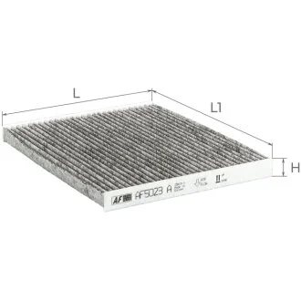 Фільтр салону (з акт вугіллям) HYUNDAI Accent III Альфа ALPHA FILTER AF5023a