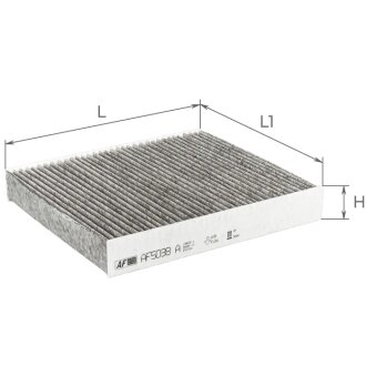 Фильтр салона с углем FORD Focus II/ VOLVO C30, C70 II, S40 II, V50 Альфа ALPHA FILTER AF5038A