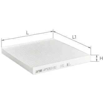 Фільтр салону FIAT DUCATO 06-, CITROEN JUMPER 06-, PEUGEOT BOXER 06- (вир-во) ALPHA FILTER AF5053