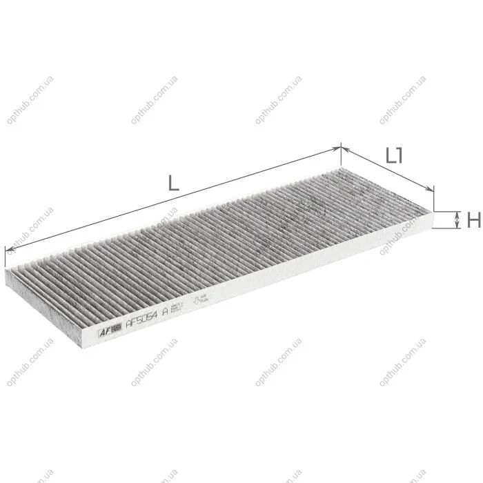 Фильтр салона Citroen Jumper/Fiat Ducato/Peugeot Boxer (-06) (с активированным углем) Альфа ALPHA FILTER AF5054a (фото 1)