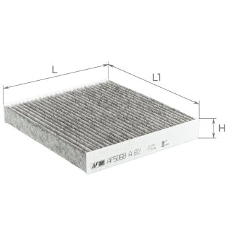 Фильтр салона (с акт углем) Toyota Auris 07-, Avensis 09, Camry 2,4-3,5L 06-17, Corolla 07-, RAV 4 12- / Subaru Legacy 12-, Outback 09- Альфа ALPHA FILTER AF5068A