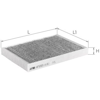 Фільтр салону (з акт вугіллям)VOLVO S60 II, S80 II, V70 II, XC60, XC70 II Альфа ALPHA FILTER AF5069a