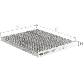 Фильтр салона (с акт углем) ALPHA FILTER AF5074A