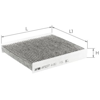 Фильтр салона (с акт углем) Renault Logan,Clio,Sandero 0.9-1.6,1.5Dci (12-) Альфа ALPHA FILTER AF5077A