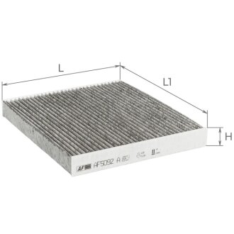 Фильтр салона (с акт углем) 2,7L/ 2,0Crdi 06-08 Альфа ALPHA FILTER AF5092A