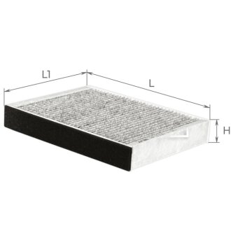 Фильтр салона (с акт углем) BMW 1, 2, 3, 3 GT, 4 Альфа ALPHA FILTER AF5096A