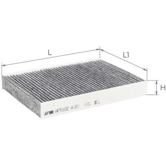 Фильтр салона (с акт углем) PEUGEOT 508 Альфа ALPHA FILTER AF5102A