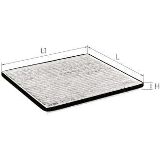 Фильтр салона (с акт углем) Toyota Rav4 1,8-2,0L/2,0D 00-06, Yaris 1,0-1,5L/1,4D 01-05 / Subaru Legacy 2,0D 08-, Outback 2,0D 08-09 (AF51 ALPHA FILTER AF5126A