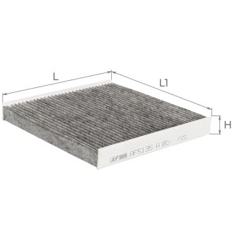 Фильтр салона (с актом углем) CITROEN Berlingo I (M49, M59), Xsara; PEUGEOT Partner, Ranch Альфа ALPHA FILTER AF5135a