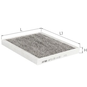 Фильтр салона (с акт углем) Kia Sorento 2,0-2,2Crdi 14- / Toyota C-HR 1,2-2,0L 16- Альфа ALPHA FILTER AF5139A