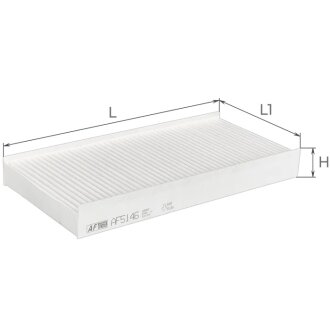 Фильтр салона Peugeot 407 1,6-3,0L 04- / Citroen C5 1,6-3,0L 04-08, C6 2,2-3,0L 05- Альфа ALPHA FILTER AF5146