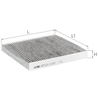 Фильтр салона (с акт углем) HONDA CR-V I, Civic VI, Insight; ROVER Rover 400 Mk II Альфа ALPHA FILTER AF5151a