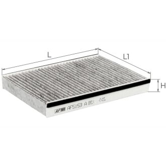 Фильтр салона Fiat 500L, 500X (с активированным углем) Альфа ALPHA FILTER AF5153A