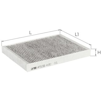 Фильтр салона (с актив. углем) Citroen C5 II, C6/Peugeot 407 Альфа ALPHA FILTER AF5156a