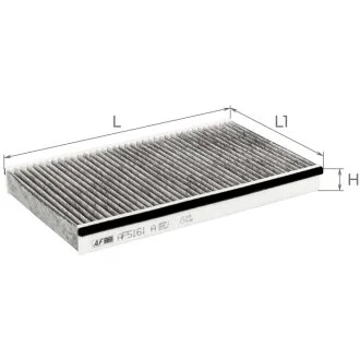 Фільтр салону (з акт вугіллям) LAND ROVER Discovery 3, LR3, 4, LR4, Ranger Rover Sport Альфа ALPHA FILTER AF5161a