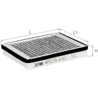 Фильтр салона (с акт углем) Hyundai Getz (02-09) Альфа ALPHA FILTER AF5173a