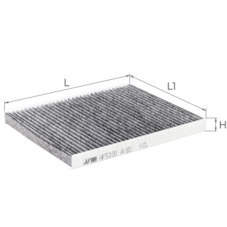 Фильтр салона (с акт углем) ALPHA FILTER AF5181a