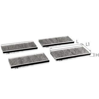 Фильтр салона к-т 4 шт. ALPHA FILTER AF5184A-4