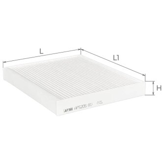 Фильтр салона FORD MONDEO V 14- (выр-во) ALPHA FILTER AF5205