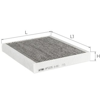 Фильтр салона (с акт углем) Ford Mondeo V, S-Max II, Galaxy III, Edge (CDQ) ALPHA FILTER AF5205a