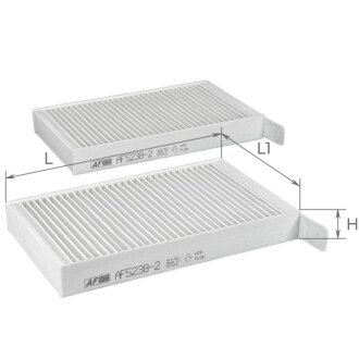 Фильтр салона к-т 2 шт. ALPHA FILTER AF5238-2