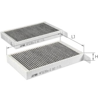 ЭФ воздушный салон (2 шт в уп.) ALPHA FILTER AF5238A-2