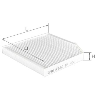 Фильтр салона ALPHA FILTER AF5250