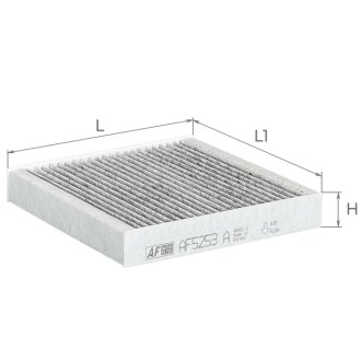 Фильтр салона (с акт углем) KIA MOTORS Picanto III Альфа ALPHA FILTER AF5253a