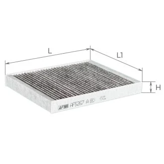 Фільтр салону FORD EXPLORER 11-19 вугільний (вир-во) ALPHA FILTER AF5267a