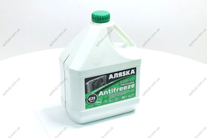 Антифриз Аляsка ANTIFREEZE-40 (зеленый) Канистра 5л/4,9кг АЛЯSКА 5062 (фото 1)