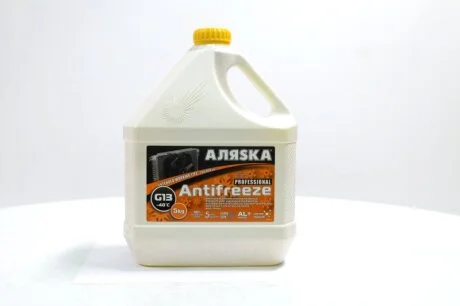 Антифриз Аляsка ANTIFREEZE-40 (желтый) Канистра 5л/4,9кг АЛЯSКА 5370