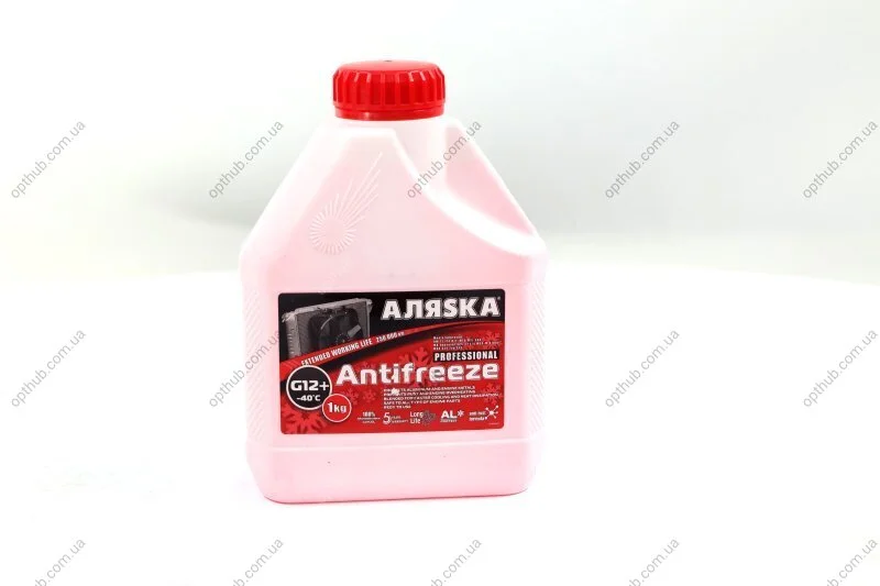 Антифриз Аляска ANTIFREEZE-40 (красный) Канистра 1л/0,98кг АЛЯSКА 5524 (фото 1)