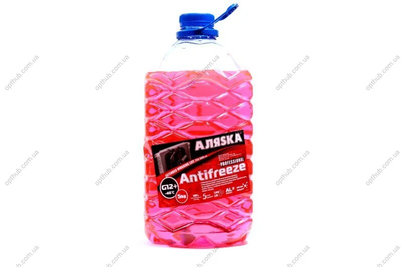Антифриз Аляsка ANTIFREEZE-40 (красный) Канистра 5л/4,9кг АЛЯSКА 5527 (фото 1)