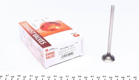 Клапан (випуск) Daewoo Lanos 1.6 16V 97 (26x6x102) (вальцювання) UA63 AMP PDAE006-A-0-D