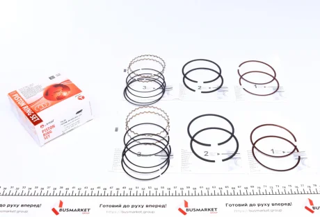 Кильця поршневи Daewoo Nexia 1.6 16V 91-00 (+0.25/79.25mm) (1.2x1.5x3.0) UA63 AMP PR-DAE-49-3538-025-SET
