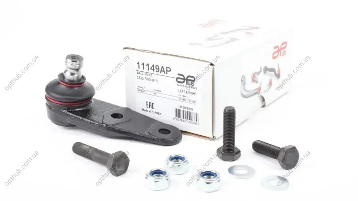 Опора кульова передня нижня Renault Kangoo (97-), Megane (96-), Clio (91-), Scenic (99-) / Dacia Solenza (03-) APPLUS APLUS 11149AP (фото 1)