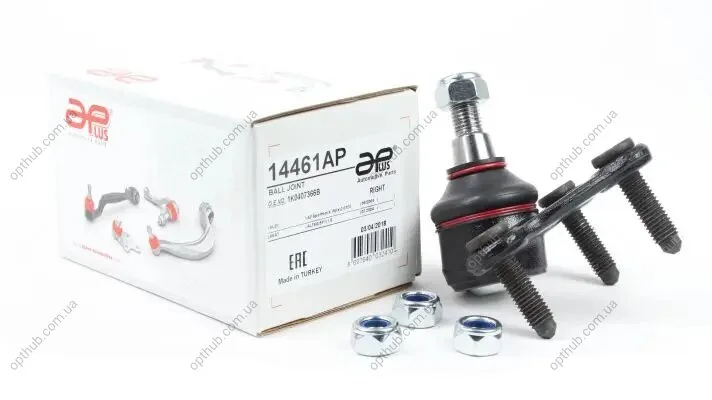 Опора кульова передня права нижня Audi A3, Q3 / Skoda Octavia, Superb, Yeti / VW Golf, Jetta, Caddy (04-) APPLUS APLUS 14461AP (фото 1)