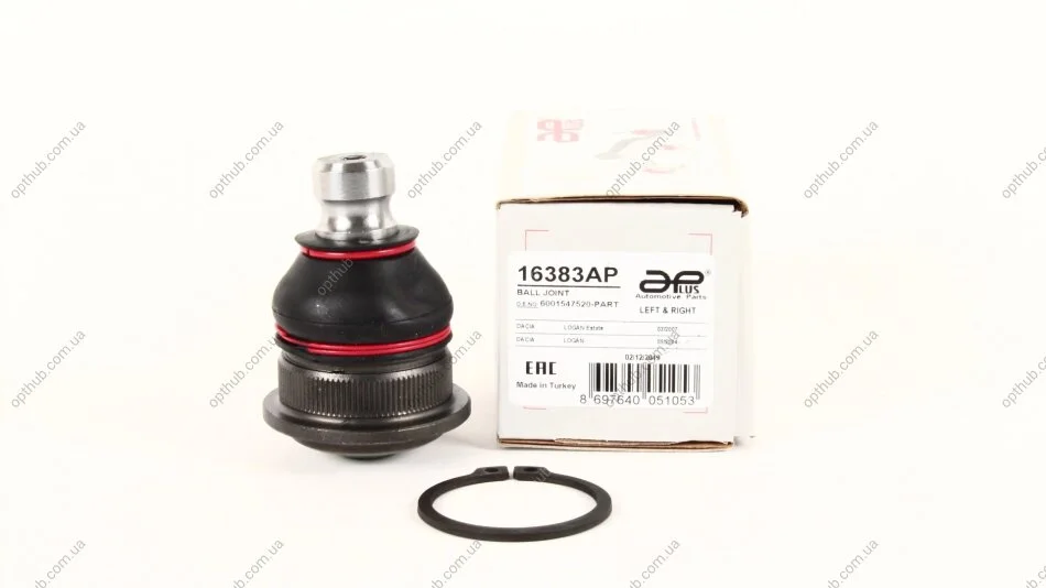 Опора кульова передня нижня Renault Clio (08-), Captur (13-), Logan, Sandero (07-), Scenic (04-), Megane (03-) APPLUS APLUS 16383AP (фото 1)