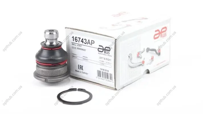 Опора кульова передн. Renault Megane (03-), Scenic (05-), Clio (07-), logan, MCV (04-) (рем.розм, ? шліца) STD+0,2mm APPLUS APLUS 16743AP (фото 1)