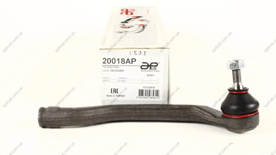 Наконечник рульової правий Renault Megane III, Scenic III, Fluence (08-) APPLUS APLUS 20018AP (фото 1)