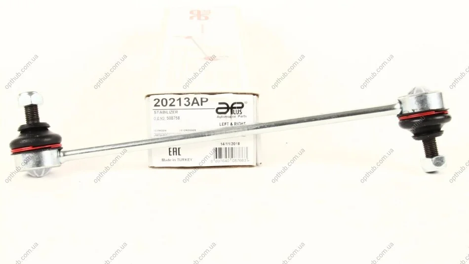 Стойка стабилизатора передняя Citroen C4 (10-)/Mitsubishi Outlander (07-), Lancer (08-)/Peugeot 4007, 4008 (07-) APPLUS APLUS 20213AP (фото 1)
