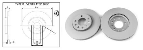 Диск гальмівний APLUS 61325AP
