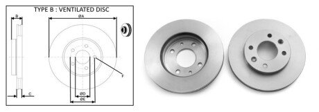 Диск гальмівний передній (кратно 2) RENAULT MEGANE I (BA0/1_) (08/95-12/04) APPLUS APLUS 61340AP