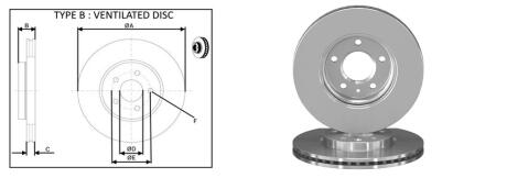 Диск гальмівний передній (кратно 2) Chevrolet Cruze, Volt (11-) APLUS 61362AP
