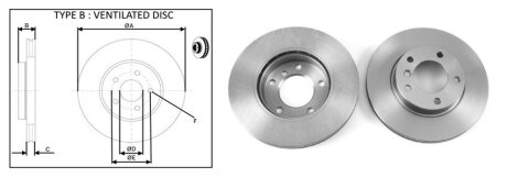 ДИСК ГАЛЬМIВНИЙ ПЕРЕДНIЙ ПРАВИЙ APLUS 61375AP