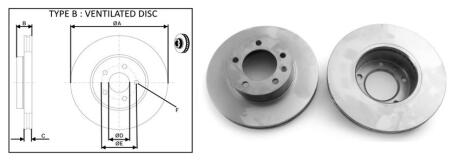 Диск гальмівний передній (кратно 2) Renault Master/Opel Movano A/Nissan Interstar APLUS 61469AP