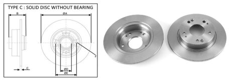 ДИСК ГАЛЬМIВНИЙ ПЕРЕДНIЙ ПРАВИЙ APLUS 61579AP