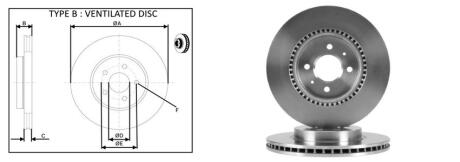 Диск гальмівний передній (кратно 2) Kia Rio IV (YB, SC, FB) (01/17-) APLUS 61640AP