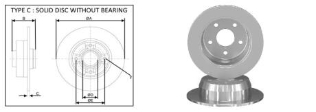 Диск гальмівний задній (кратно 2) Jeep Grand Cherokee II (WJ, WG) (09/98-09/05) APLUS 61852AP