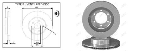 Диск гальмівний передній Toyota 4 RUNNER IV (_N21_) (08/02-12/09) APPLU APLUS 61947AP